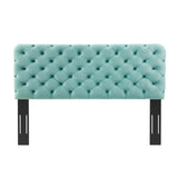 Lizzy Tufted Twin Performance Velvet Headboard Mint MOD-6030-MIN