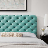 Lizzy Tufted Twin Performance Velvet Headboard Mint MOD-6030-MIN