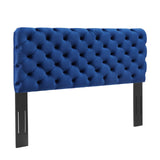 Lizzy Tufted Twin Performance Velvet Headboard Navy MOD-6030-NAV