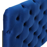 Lizzy Tufted Twin Performance Velvet Headboard Navy MOD-6030-NAV