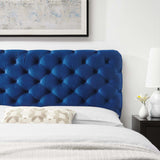 Lizzy Tufted Twin Performance Velvet Headboard Navy MOD-6030-NAV