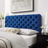 Lizzy Tufted Twin Performance Velvet Headboard Navy MOD-6030-NAV