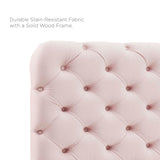 Lizzy Tufted Twin Performance Velvet Headboard Pink MOD-6030-PNK