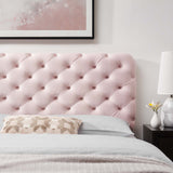 Lizzy Tufted Twin Performance Velvet Headboard Pink MOD-6030-PNK