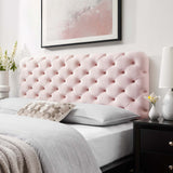 Lizzy Tufted Twin Performance Velvet Headboard Pink MOD-6030-PNK