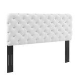 Lizzy Tufted Twin Performance Velvet Headboard White MOD-6030-WHI