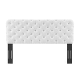 Lizzy Tufted Twin Performance Velvet Headboard White MOD-6030-WHI