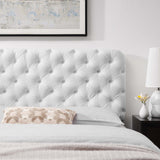 Lizzy Tufted Twin Performance Velvet Headboard White MOD-6030-WHI