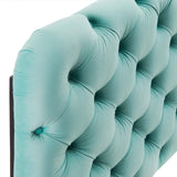 Lizzy Tufted Full/Queen Performance Velvet Headboard Mint MOD-6031-MIN