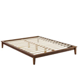 Lodge Full Wood Platform Bed Frame Walnut MOD-6054-WAL
