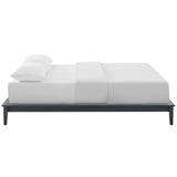 Modway Furniture Lodge King Wood Platform Bed Frame 0423 Gray MOD-6056-GRY