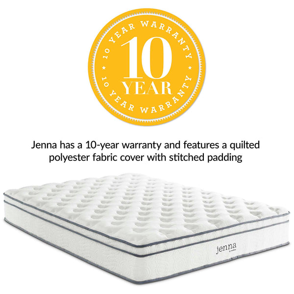 Jenna 10" Innerspring and Memory Foam California King Mattress  MOD-6080-WHI