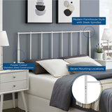 Kiana Full Metal Stainless Steel Headboard White MOD-6104-WHI