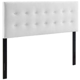 Emily Queen Biscuit Tufted Performance Velvet Headboard White MOD-6116-WHI