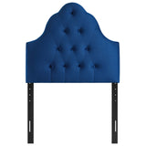 Sovereign Twin Diamond Tufted Performance Velvet Headboard Navy MOD-6122-NAV