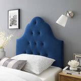 Sovereign Twin Diamond Tufted Performance Velvet Headboard Navy MOD-6122-NAV