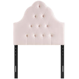 Sovereign Twin Diamond Tufted Performance Velvet Headboard Pink MOD-6122-PNK