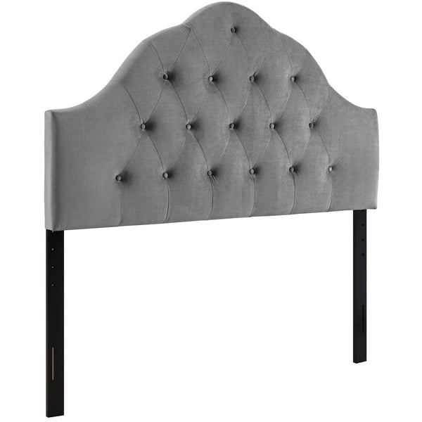 Sovereign Full Diamond Tufted Performance Velvet Headboard Gray MOD-6123-GRY