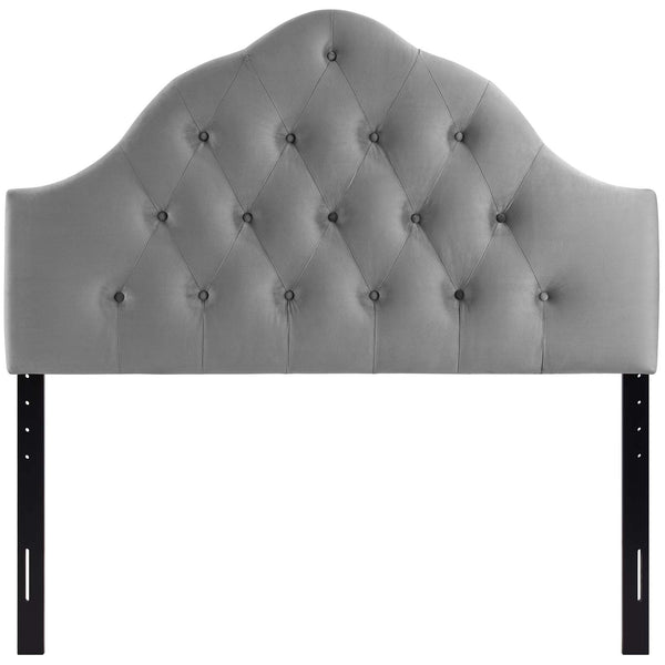 Sovereign Full Diamond Tufted Performance Velvet Headboard Gray MOD-6123-GRY