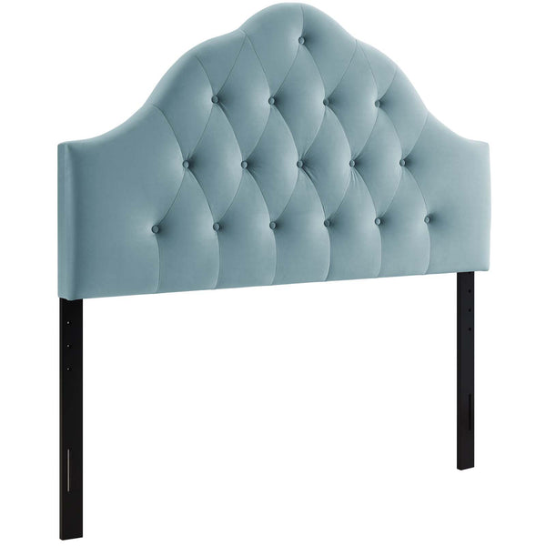 Modway Furniture Sovereign Full Diamond Tufted Performance Velvet Headboard Light Blue 4 x 56 x 64.5