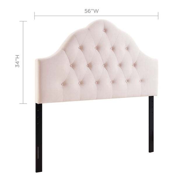 Sovereign Full Diamond Tufted Performance Velvet Headboard Pink MOD-6123-PNK