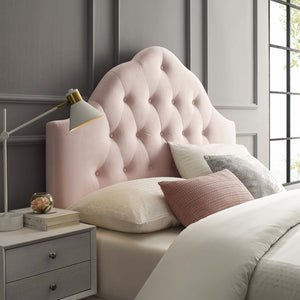 Sovereign Full Diamond Tufted Performance Velvet Headboard Pink MOD-6123-PNK