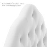 Sovereign Full Diamond Tufted Performance Velvet Headboard White MOD-6123-WHI