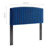 Rebecca Performance Velvet Twin Headboard Navy MOD-6140-NAV