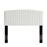 Rebecca Performance Velvet Twin Headboard White MOD-6140-WHI