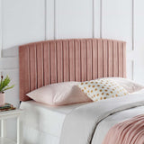 Rebecca Performance Velvet King / California King Headboard Dusty Rose MOD-6142-DUS