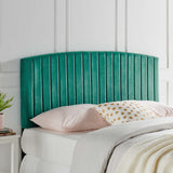 Rebecca Performance Velvet King / California King Headboard Teal MOD-6142-TEA