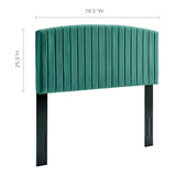 Rebecca Performance Velvet King / California King Headboard Teal MOD-6142-TEA