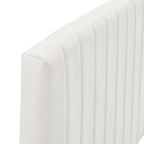 Rebecca Performance Velvet King / California King Headboard White MOD-6142-WHI