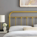 Modway Furniture Sage Twin Metal Headboard Gold 37.5 x 1.5 x 40.5 - 51.5