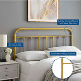 Modway Furniture Sage Twin Metal Headboard Gold 37.5 x 1.5 x 40.5 - 51.5