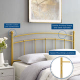 Modway Furniture Abigail Full Metal Headboard Gold 54.5 x 1.5 x 40.5