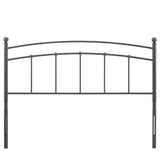 Modway Furniture Abigail Full Metal Headboard Gray 54.5 x 1.5 x 40.5