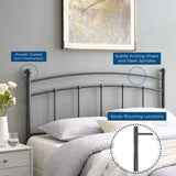 Modway Furniture Abigail Full Metal Headboard Gray 54.5 x 1.5 x 40.5