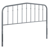 Modway Furniture Lennon Twin Metal Headboard Gray 1.5 x 37.5 x 51.5