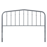 Modway Furniture Lennon Twin Metal Headboard Gray 1.5 x 37.5 x 51.5