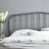 Modway Furniture Lennon Twin Metal Headboard Gray 1.5 x 37.5 x 51.5