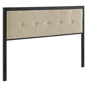 Teagan Tufted Twin Headboard Black Beige MOD-6172-BLK-BEI