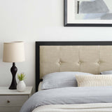 Teagan Tufted Twin Headboard Black Beige MOD-6172-BLK-BEI