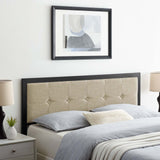 Teagan Tufted Twin Headboard Black Beige MOD-6172-BLK-BEI