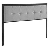 Teagan Tufted Twin Headboard Black Light Gray MOD-6172-BLK-LGR