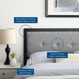 Teagan Tufted Twin Headboard Black Light Gray MOD-6172-BLK-LGR