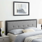 Teagan Tufted Twin Headboard Black Light Gray MOD-6172-BLK-LGR