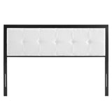 Teagan Tufted Twin Headboard Black White MOD-6172-BLK-WHI