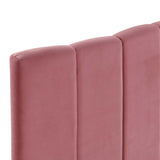 Camilla Channel Tufted Full/Queen Performance Velvet Headboard Dusty Rose MOD-6182-DUS