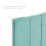 Camilla Channel Tufted Full/Queen Performance Velvet Headboard Mint MOD-6182-MIN